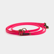 Schmale Hundeleine aus Biothane in pink von SUNNY BERLIN im Vintage Look