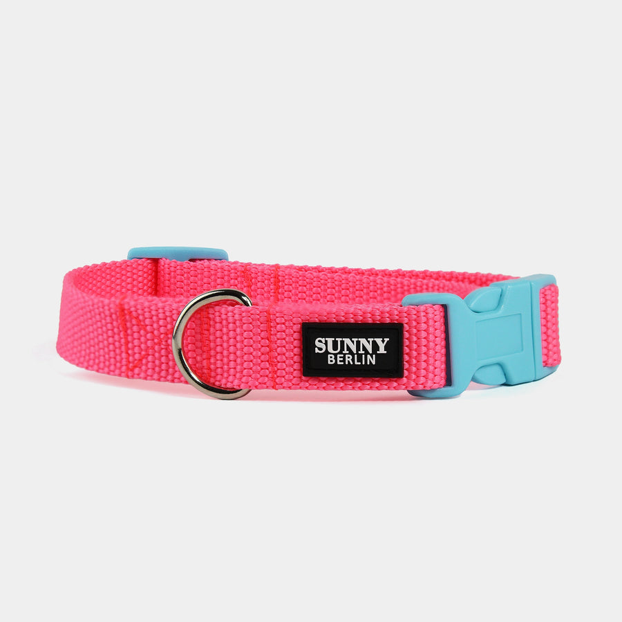 Hundehalsband Basic – Pink – Neonpink