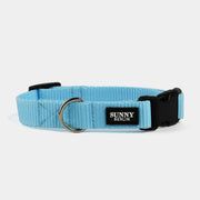 Hundehalsband Basic – Hellblau – Schwarz