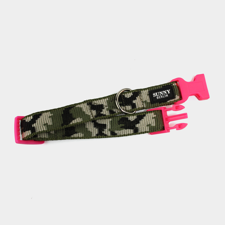 Hundehalsband Basic – Camouflage – Schwarz