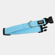 Hundehalsband Basic – Hellblau – Schwarz