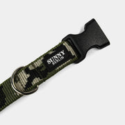 Hundehalsband Basic – Camouflage – Neonpink