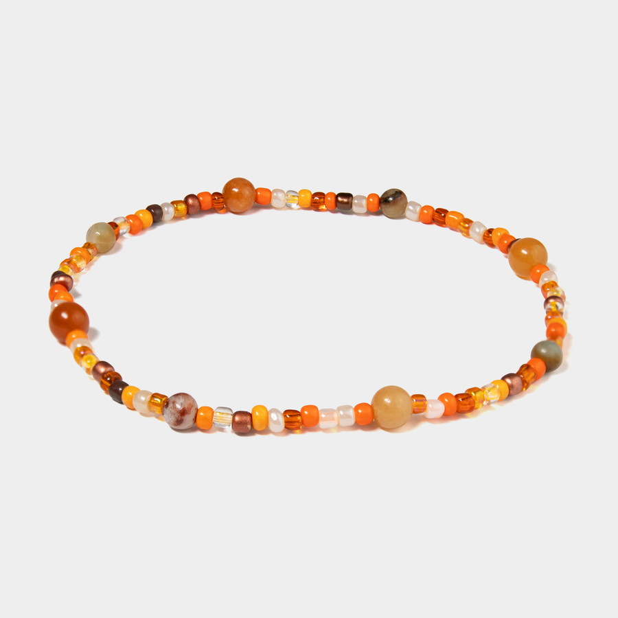 Pearl Necklace - Orange