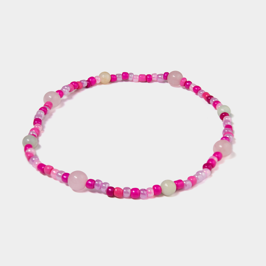 Hundehalskette aus Perlen in Pink von SUNNY BERLIN