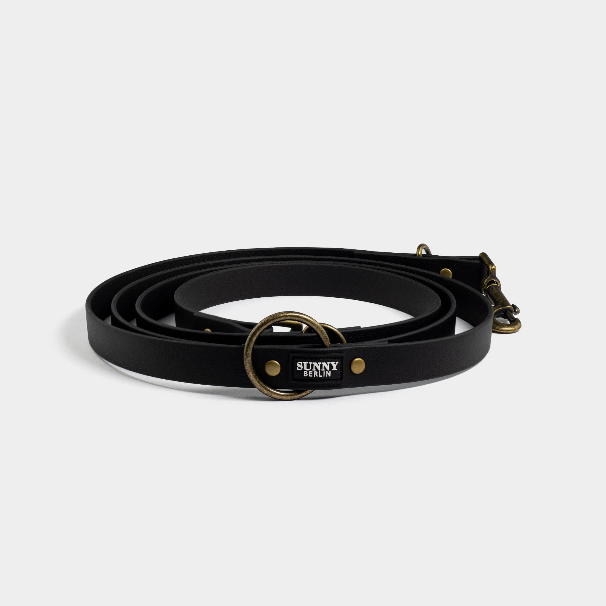 Biothane Hundeleine in schwarz von SUNNY BERLIN im Vintage Look