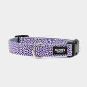 Hundehalsband in Lila mit Punktemuster – SUNNY BERLIN