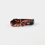 Schwarzes Hundehalsband mit Paisley Muster 