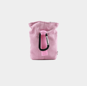 Leckerlibeutel für Hunde in rosa aus Cord von Sunny Berlin. Karabiner in schwarz.